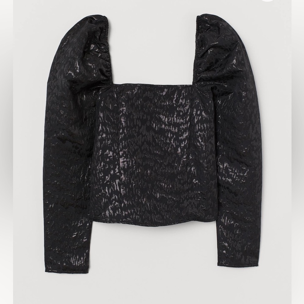 Jacquard wave TOP H&M size S